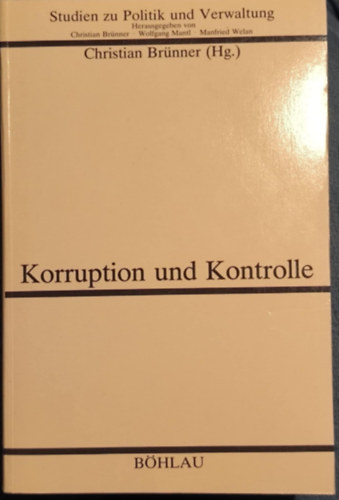 Christian Brünner - Korruption und Kontrolle