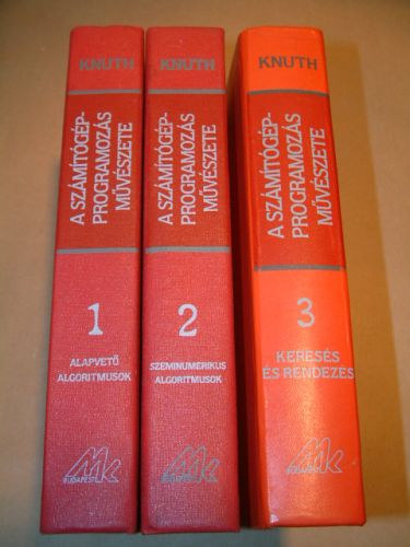 Donald E. Knuth - A szmtgp-programozs mvszete 1-3. (ALAPVET ALGORITMUSOK, SZEMINUMERIKUS ALGORITMUSOK, KERESS S RENDEZS)