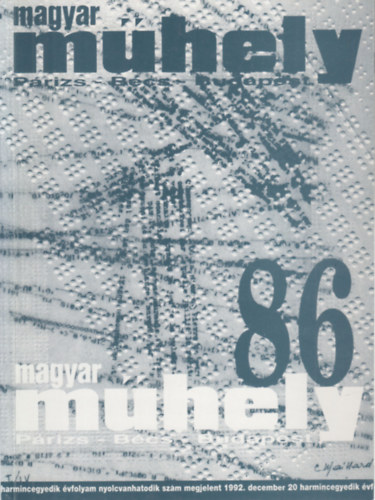 Magyar m�hely 86. sz�m (1992. december 20.)