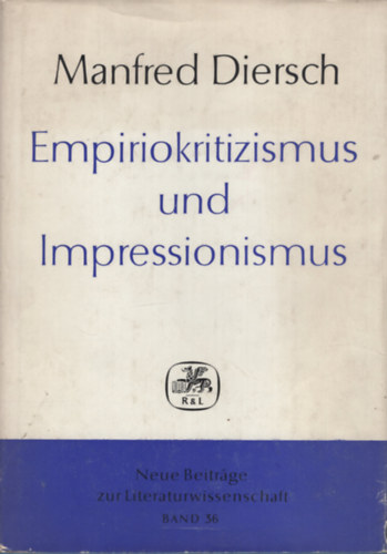 Manfred Diersch - Empiriokritizismus und Impressionismus