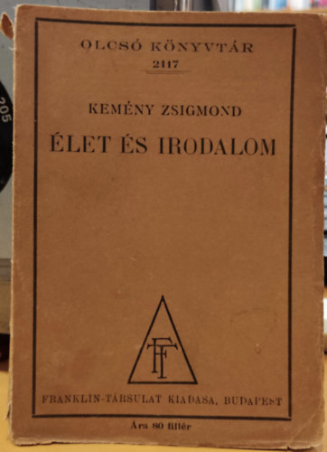 Kem�ny Zsigmond - �let �s irodalom