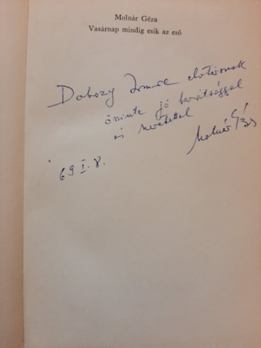 Moln�r G�za - Vas�rnap mindig esik az es�