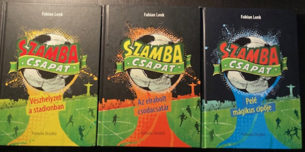 Fabian Lenk - Pel� m�gikus cip�je+ V�szhelyzet a stadionban + Az elrabolt csodacsat�r (3 k�tet )
