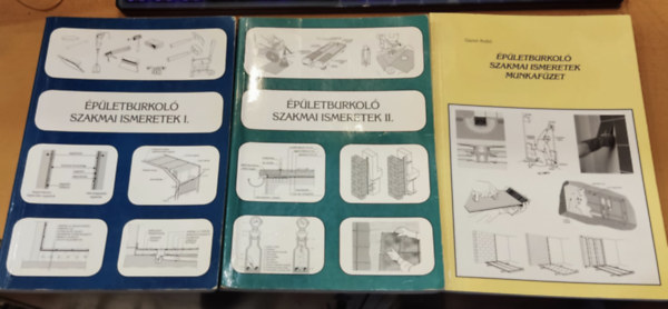 Szernyi Istvn-Gazs Anik - 3 db pletburkols: pletburkol szakmai ismeretek I-II. + pletburkol szakmai ismeretek munkafzet