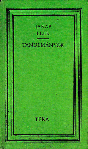 Jakab Elek - Tanulmányok (Téka)