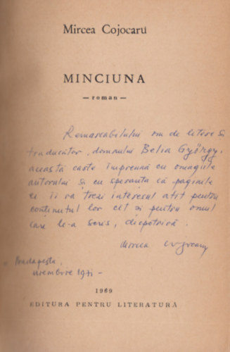 Mircea Cojocaru - Minciuna (Dedik�lt)