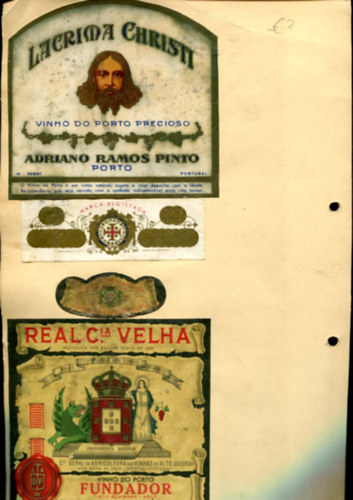 Nincs felt�ntetve - Boros�veg cimk�k 4 db (Lacrima Christi stb...)