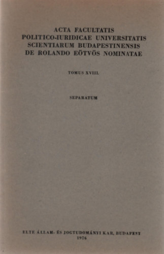 Horv�th P�l - A m�dszertani �s koordin�ci�s probl�m�k szerepe a modern jogt�rt�netben