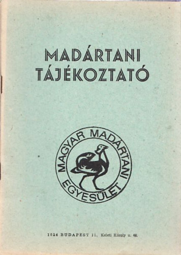 Madártani tájékoztató 1980. október-november-december