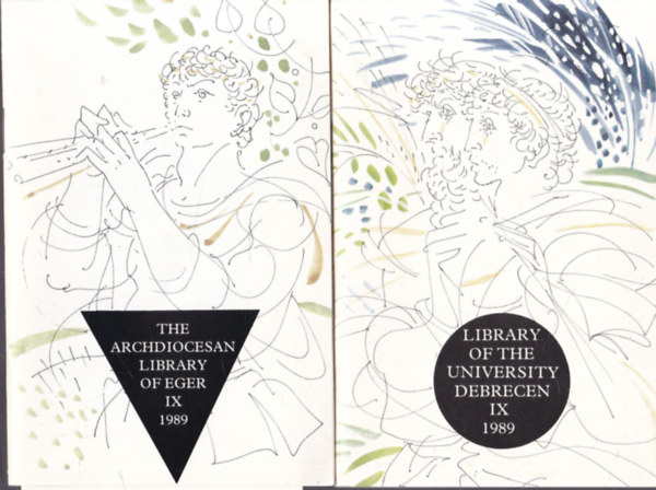 10 db magyar k�nyvt�r angol nyelven: Library of the University Debrecen IX. 1989 ...