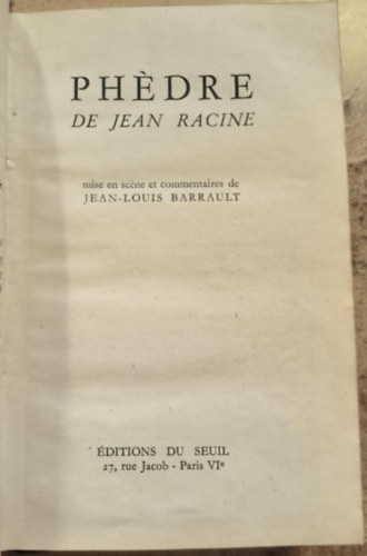 Racine - Ph�dre