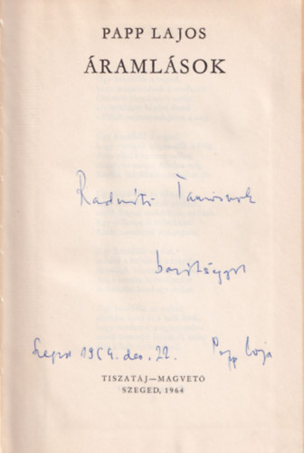 Áramlások - dedikált