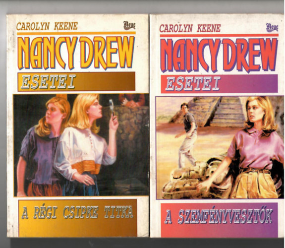 Carolyn Keene - 2 db knyv a "Nancy Drew esetei" sorozatbl:A rgi csipke titka + A szemfnyvesztk