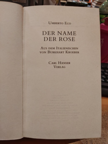 Umberto Eco - Der Name Der Rose