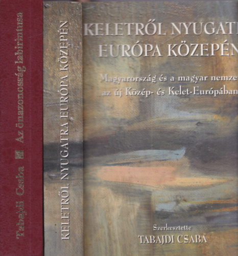 Tabajdi Csaba - 2 db Tabajdi Csaba mű: Az önazonosság labirintusa + Keletről nyugatra Európa közepén (dedikált)