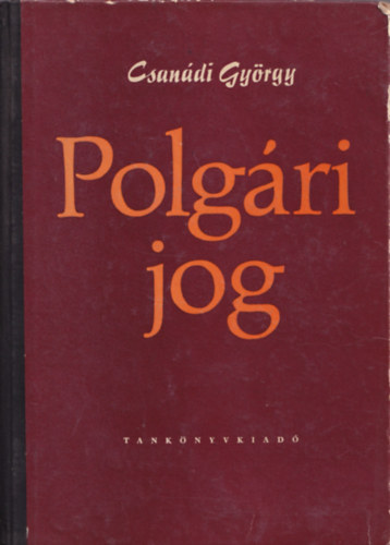 Csanádi György - Polgári jog