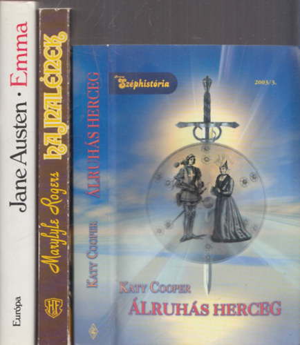 3 db romantikus regny: lruhs herceg + Hajnalnek + Emma