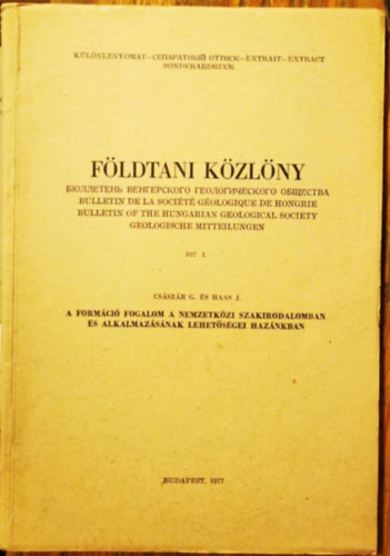 Császár G. - Haas J. - Földtani közlöny 107 I.