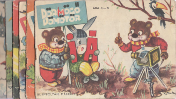 Rákos Klára (szerk.) - 6 db. Dörmögő Dömötör (1959/3,5,7, 8,10,12)