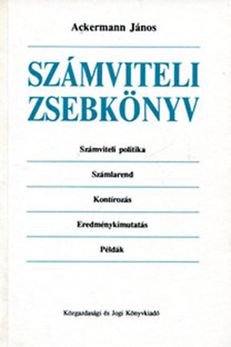 Ackermann J�nos - Sz�mviteli zsebk�nyv