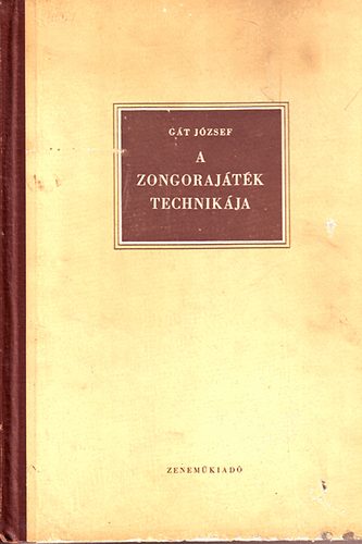 G�t J�zsef - A zongoraj�t�k technik�ja