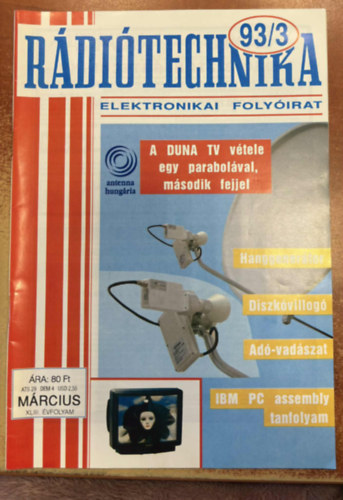 Rádiótechnika XLIII. évfolyam 1993. 3. szám