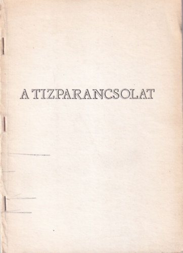 A tzparancsolat