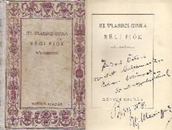 ifj. Wlassics Gyula - Régi fiók - költemények - Dedikált!