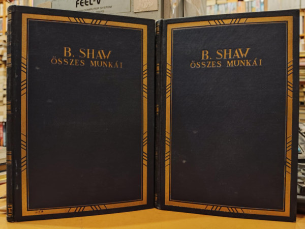 SZERZ� Bernard Shaw FORD�T� Hevesi S�ndor - Bar�ts�gos sz�nm�vek I-II. I.: H�S�K - CANDIDA, II.: A SORS EMBERE - NEM LEHESSEN TUDNI  (Aranyozott kiad�i eg�sz v�szonk�t�s)