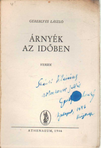 Gerebly�s L�szl� - �rny�k az id�ben