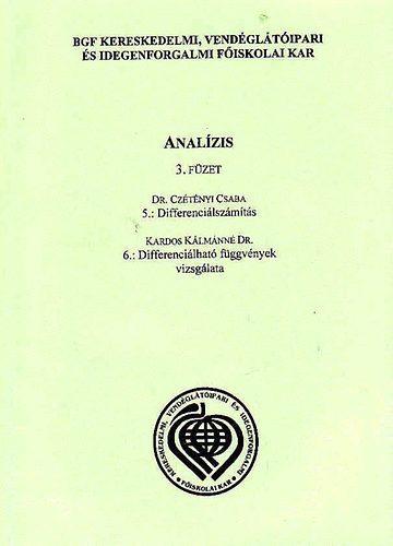 Dr. Cztnyi Csaba - Analzis 3. fzet