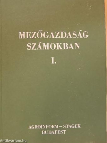 SZERKESZT� S�rk�zy P�ter - Mez�gazdas�g sz�mokban I.