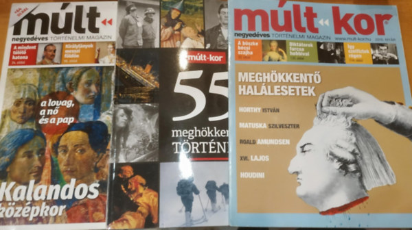 Bartal Csaba  cs Tibor Adrin (fszerk.) - 3 db Mlt-kor magazin (Szrvnyszmok, a termklapon)