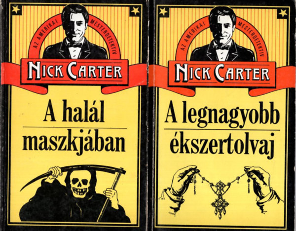 Nick Carter - 2 db Nick Carter krimi: A legnagyobb ékszertolvaj, A halál maszkjában
