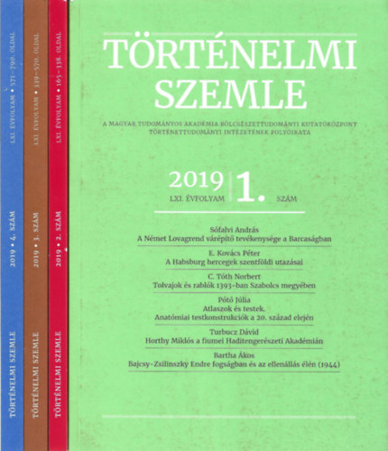 Tringli Istvn - Trtnelmi Szemle LXI. vfolyam (2019. 1-4. szm)