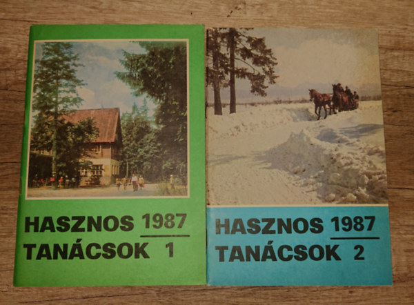 2 f�zet: Hasznos tan�csok 1987/1 + Hasznos tan�csok 1987/2