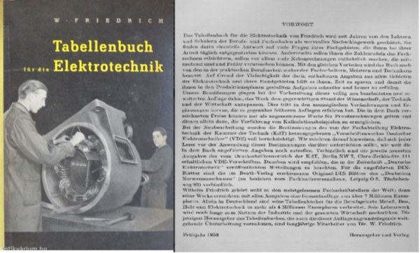 W. Friedrich - Tabellenbuch f�r die Elektrotechnik