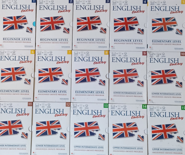 English Today 1-15. (Angolnyelv-oktat program -  knyv + DVD + audio)