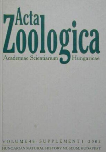 Acta Zoologica 2002. Vol. 48. Supplement 1.