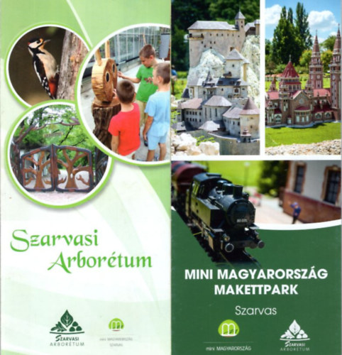 7 db szarvasi turisztikai f�zet: 2 db Szarvasi Arbor�tum + 2 db Mini Magyarorsz�g Makettpark + Sterbetz Istv�n T�zokv�delmi L�togat�k�zpont + K�r�sv�lgyi L�togat�k�zpont �s �llatpark + Inform�ci�s kiadv�ny Szarvas