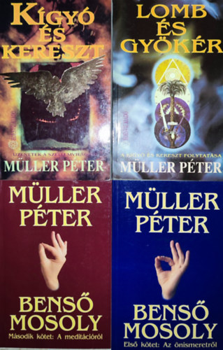 Mller Pter - 4db Mller Pter knyv - Bens mosoly I-II.; Kgy s kereszt; Lomb s gykr