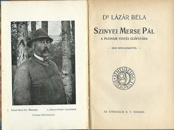 Dr. Lzr Bla - Szinyei Merse Pl a pleinair fests elfutra