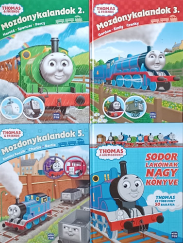 Rev.W.Awdry - Mozdonykalandok 2., 3., 5. + Thomas, a gzmozdony - Sodor lakinak nagy knyve - Thomas s tbb mint 50 bartja (4 m)