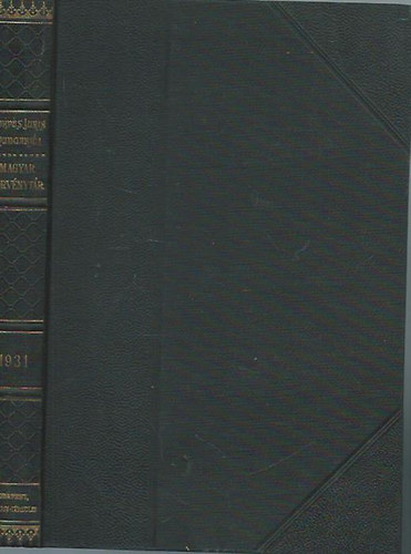 Degr Mikls; Vrady-Brenner Alajos  (szerk.) - 1931. vi trvnycikkek