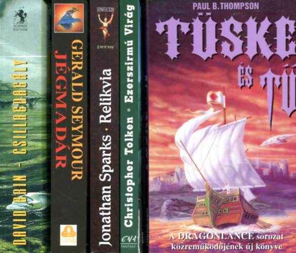 T�bb szerz� - 5 db fantasy reg�ny - k�nyv csomag