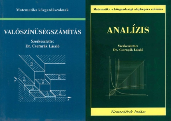 Dr. Csernyk Lszl  (szerk.) - 2 db matematika tanknyv: Valsznsgszmts + Analzis