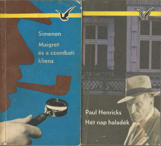 2 db knyv, Paul Henricks: Ht nap haladk, Simenon: Maigret s a szombati kliens
