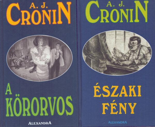 A. J. Cronin - 2 db A. J. Cronin k�tet: A k�rorvos + A mennyorsz�g kulcsa