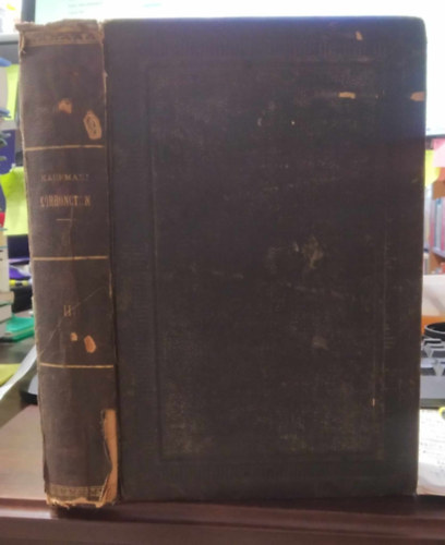 Kaufmann Ede dr. - A r�szletes k�rboncztan tank�nyve II.