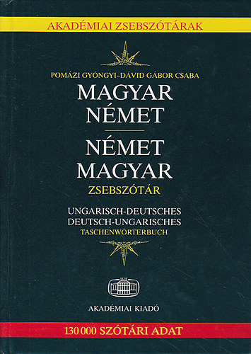Pomázi Gyöngyi; Dávid Gábor Csaba - Magyar- német, német- magyar zsebszótár